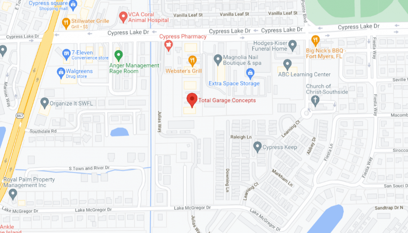 Total Garage Concepts | Fort Myers Location