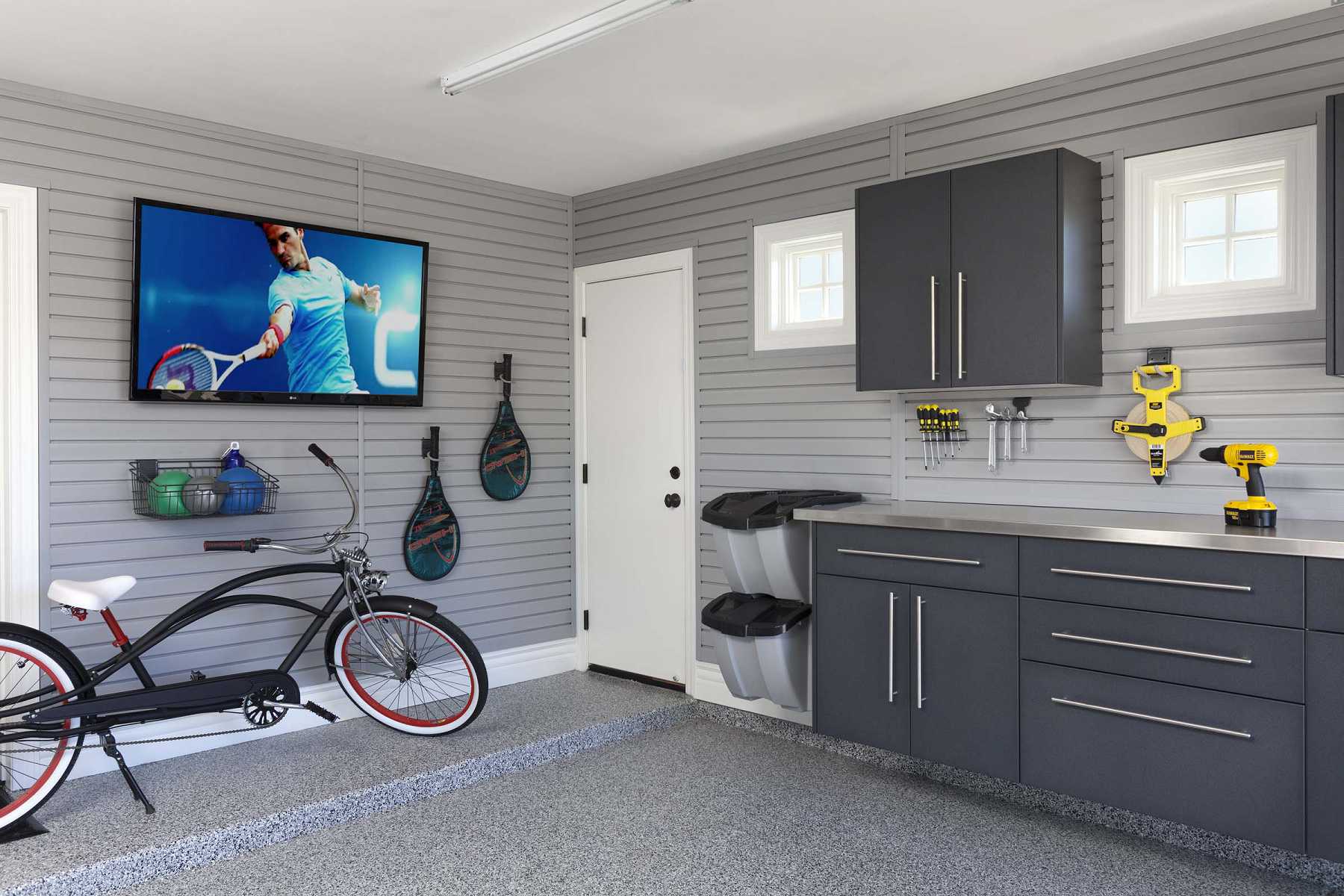 Gallery Detail: Garage Bike Racks Storage Solutions Slat Wall Panels
